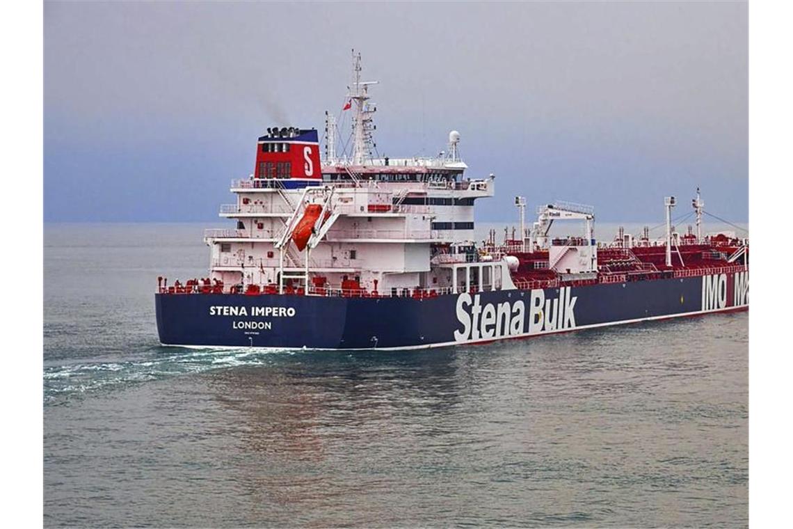 Iran regt Tankertausch mit Großbritannien an Der Öltanker „Stena Impero“ wurde in der Straße von Hormus gestoppt. Foto: Stena Bulk/AP