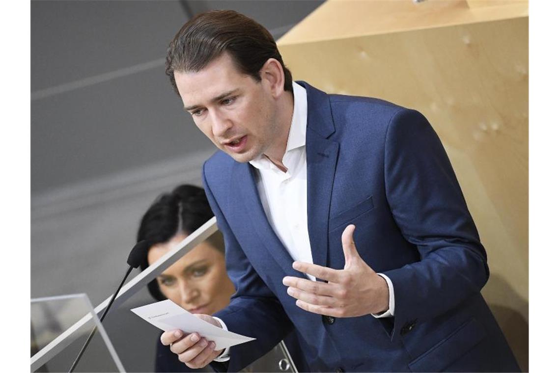 Der österreichische Bundeskanzler Sebastian Kurz trifft auf seiner Reise nach New York Betroffene. Foto: Robert Jaeger/APA/dpa