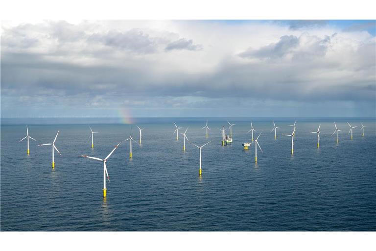 Der Offshore-Windpark Riffgat rund 15 Kilometer nördlich der Insel Borkum.
