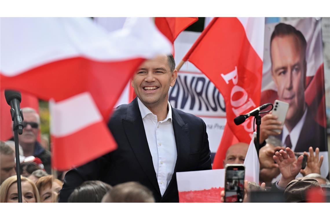 Amateurboxer gegen Polit-Profi: Polen wählt Präsidenten Der parteilose Historiker Karol Nawrocki wird von der nationalkonservativen PiS unterstützt. (Archivbild)