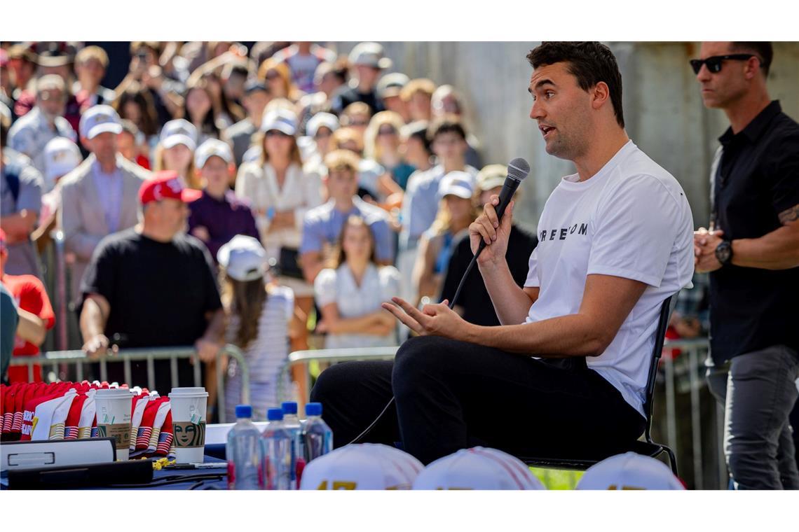 Der Podcaster Kirk ist erschossen worden. (Archivbild)