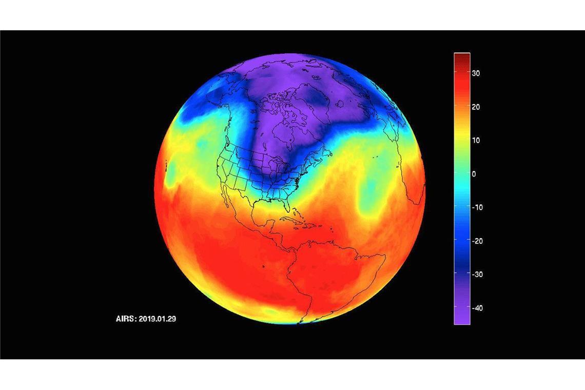 Der Polarwirbel bringt 2025/2026 weltweit das Wetter durcheinander.