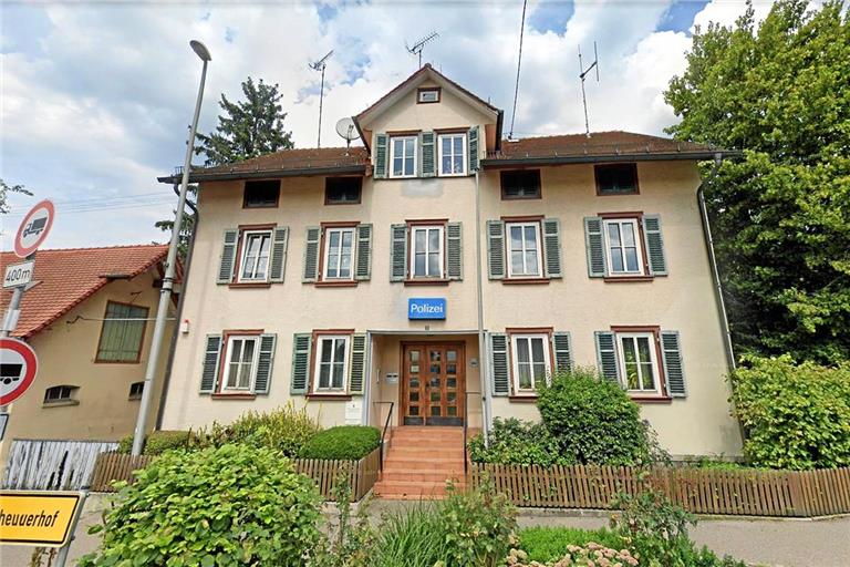 Der Polizeiposten in Unterweissach ist für die Gemeinden Weissach im Tal, Althütte, Auenwald und Allmersbach im Tal zuständig. Screenshot: GoogleMaps / BKZ 