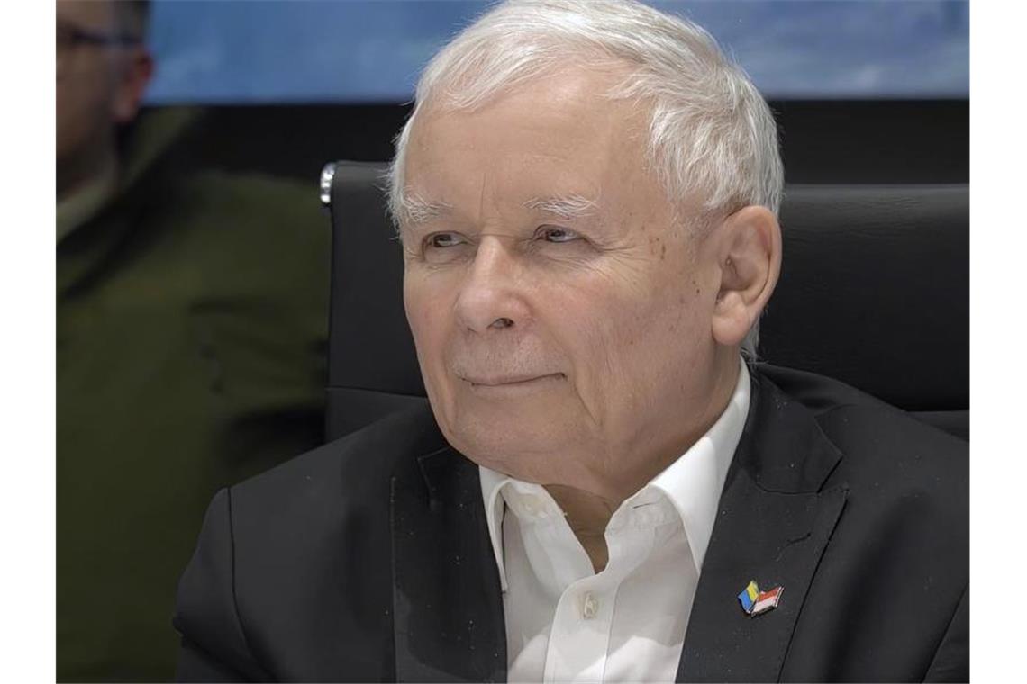 Geteiltes Echo auf Polens Vorstoß für Friedensmission Der polnische Vizeregierungschef Jaroslaw Kaczynski. Foto: Uncredited/Pressebüro des ukrainischen Präsidenten via AP/dpa