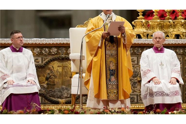 Der Pontifex sprach im voll besetzten Petersdom.