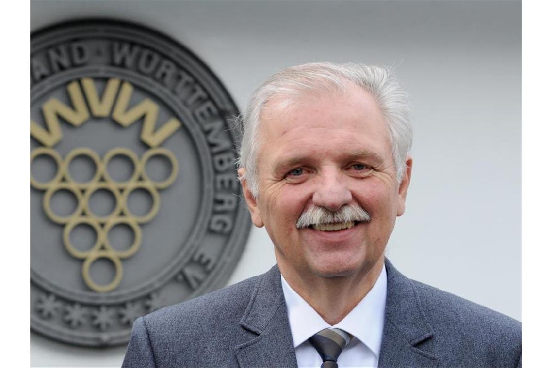 Der Präsident des Weinbauverbandes Württemberg, Hermann Hohl. Foto: picture alliance / dpa/Archivbild