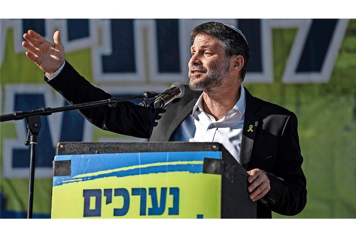 Rechtsextremer israelischer Minister: Trump-Plan ist „diplomatischer Fehlschlag“ Der rechtsextreme Finanzminister Bezalel Smotrich nennt Trumps Gaza-Plan einen Fehlschlag (Archivfoto).