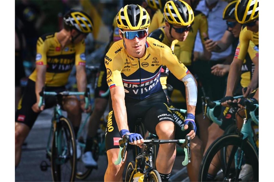 Der Rennstall Jumbo-Visma könnte um Kapitän Primoz Roglic die beste Mannschaft stellen. Foto: David Stockman/BELGA/dpa