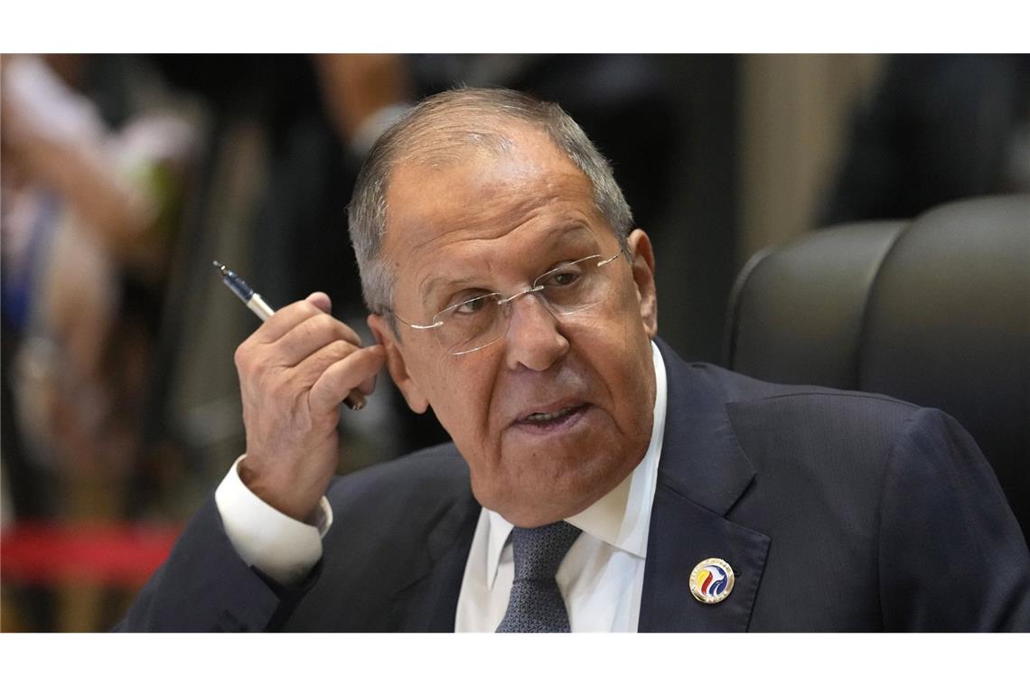 Lawrow droht: „Wir sind bereit, jedes Mittel einzusetzen“ Der russische Außenminister Lawrow drohte dem Westen im Interview mit Tucker Carlson. (Archivfoto)