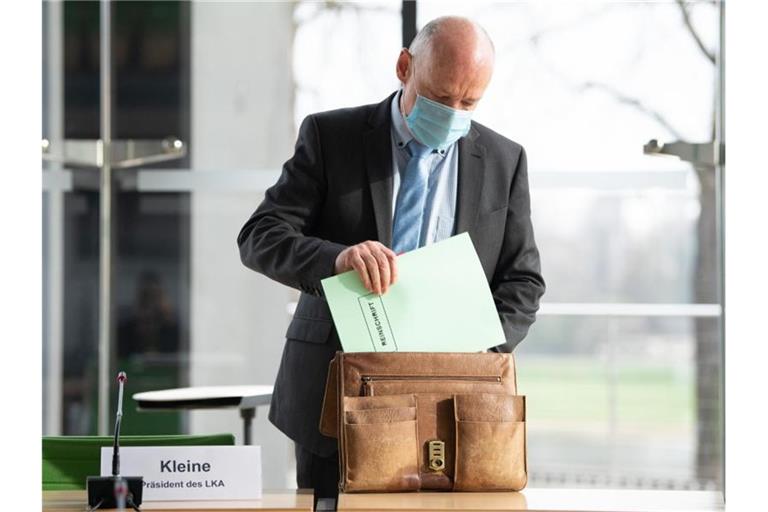 Der sächsische LKA-Präsident Petric Kleine. Foto: Sebastian Kahnert/dpa-Zentralbild/dpa