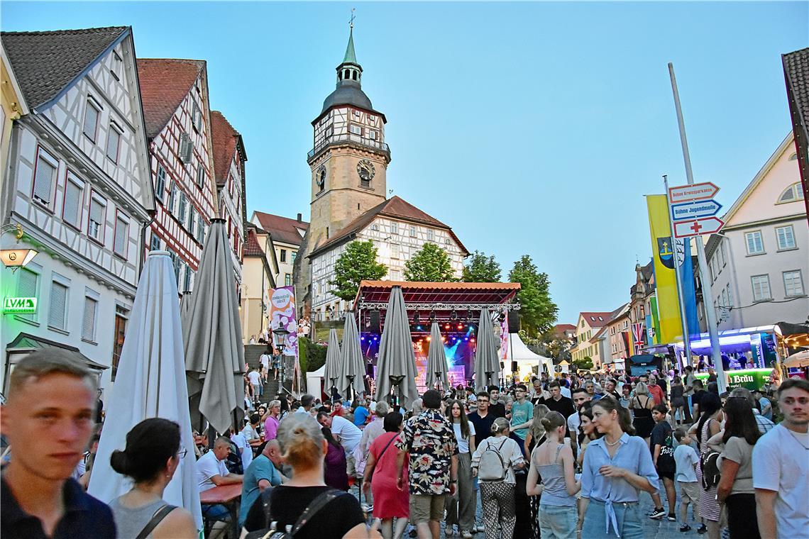 Der Samstag beim 54. Backnanger Straßenfest.