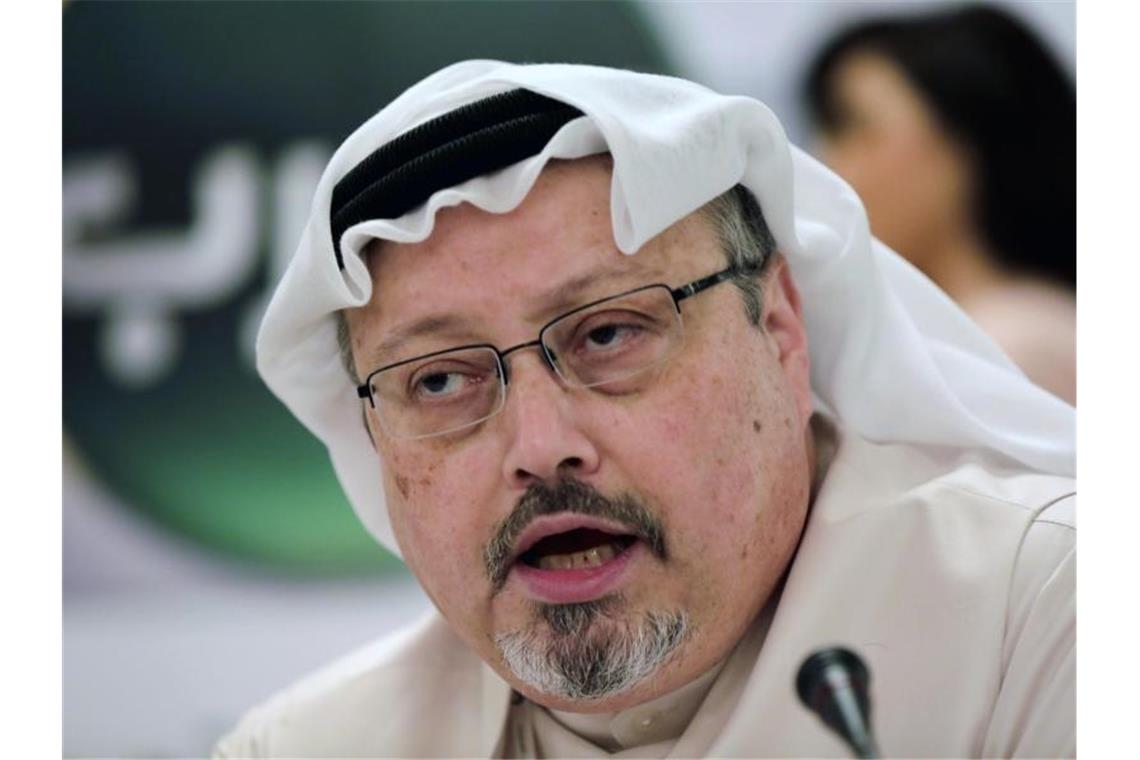 Der saudische Journalist Jamal Khashoggi war im Oktober 2018 im saudischen Konsulat in Istanbul von einem Spezialkommando aus Riad getötet worden. Foto: Hasan Jamali/AP/dpa