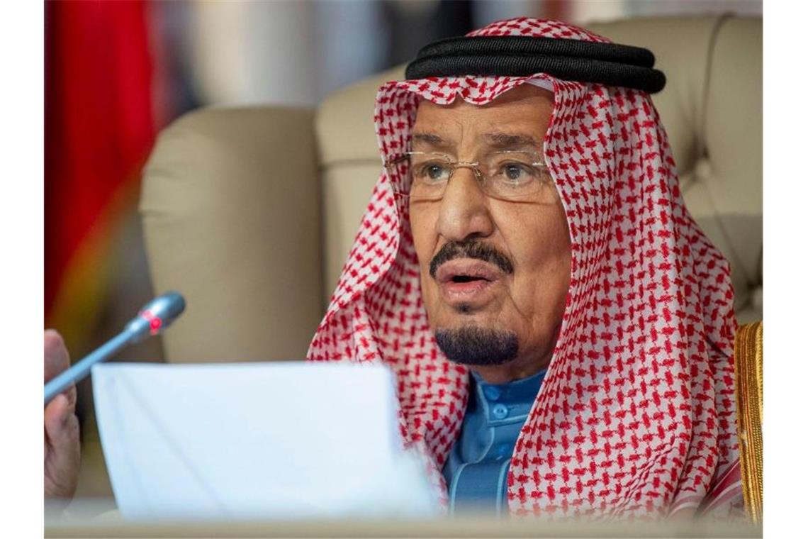 Der saudische König Salman bin Abdulaziz Al Saud Ende März bei einem Gipfel der Arabischen Liga in Tunis. Foto: SPA/dpa