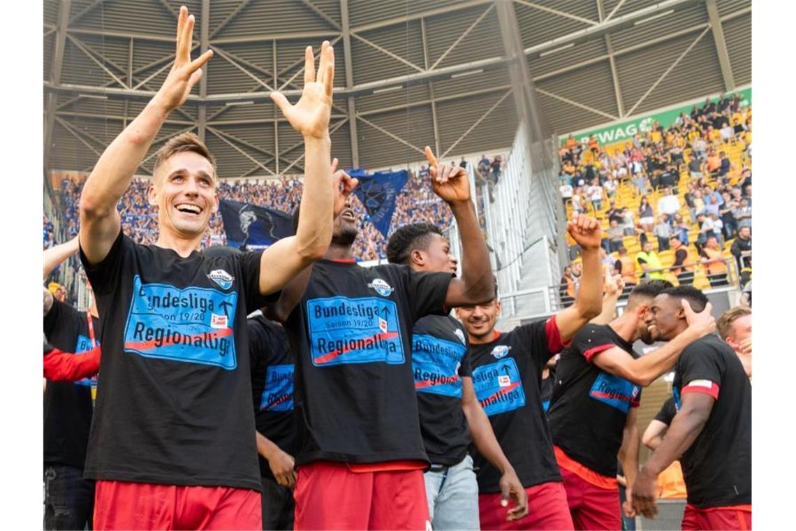 Der SC Paderborn spielt in der kommenden Saison wieder in der Fußball-Bundesliga. Foto: Robert Michael