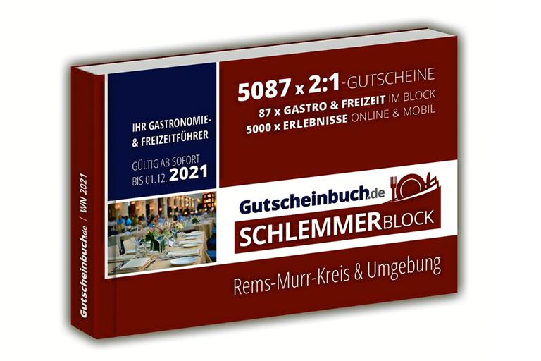 Der Schlemmerblock mit 87 Gutscheinen.