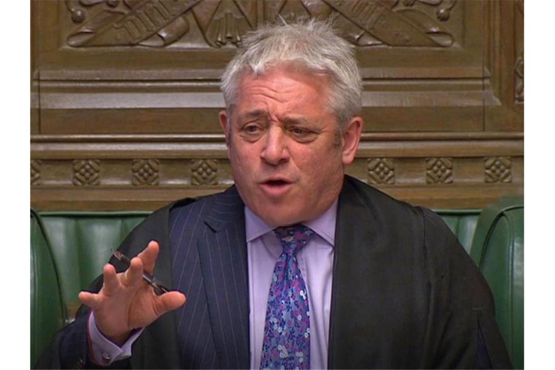 Der Schritt stelle einen „Frevel gegen die Verfassung“ dar, so Parlamentspräsident John Bercow. Foto: PA Wire/House Of Commons