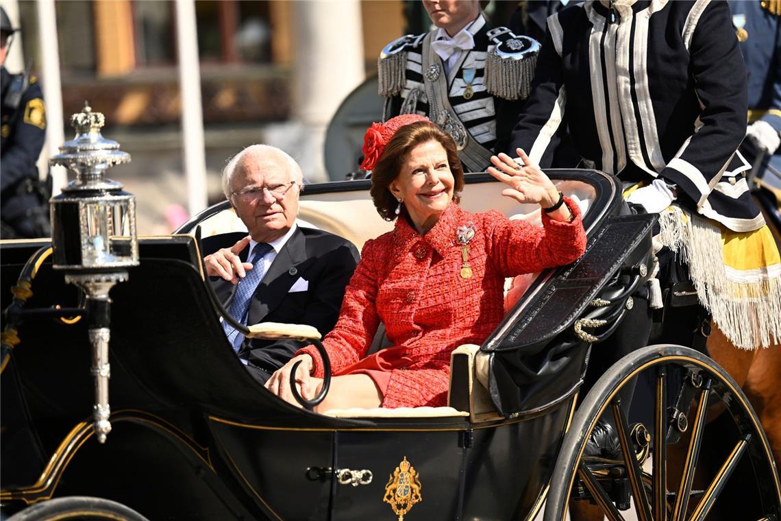 Silvia und Carl Gustaf feiern goldene Hochzeit in Stockholm