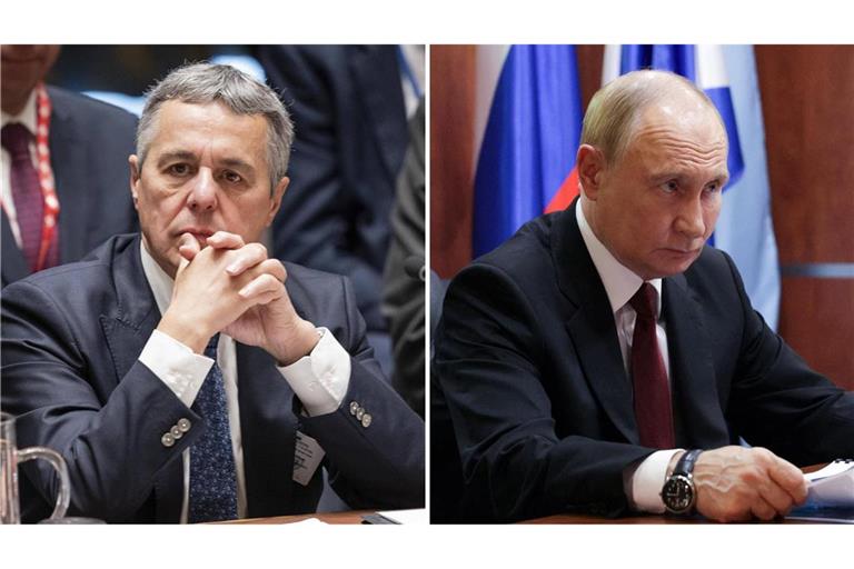 Der Schweizer Außenminister Cassis würde Kreml-Chef Putin bei einem Besuch „Immunität“ gewähren. (Archivbild)