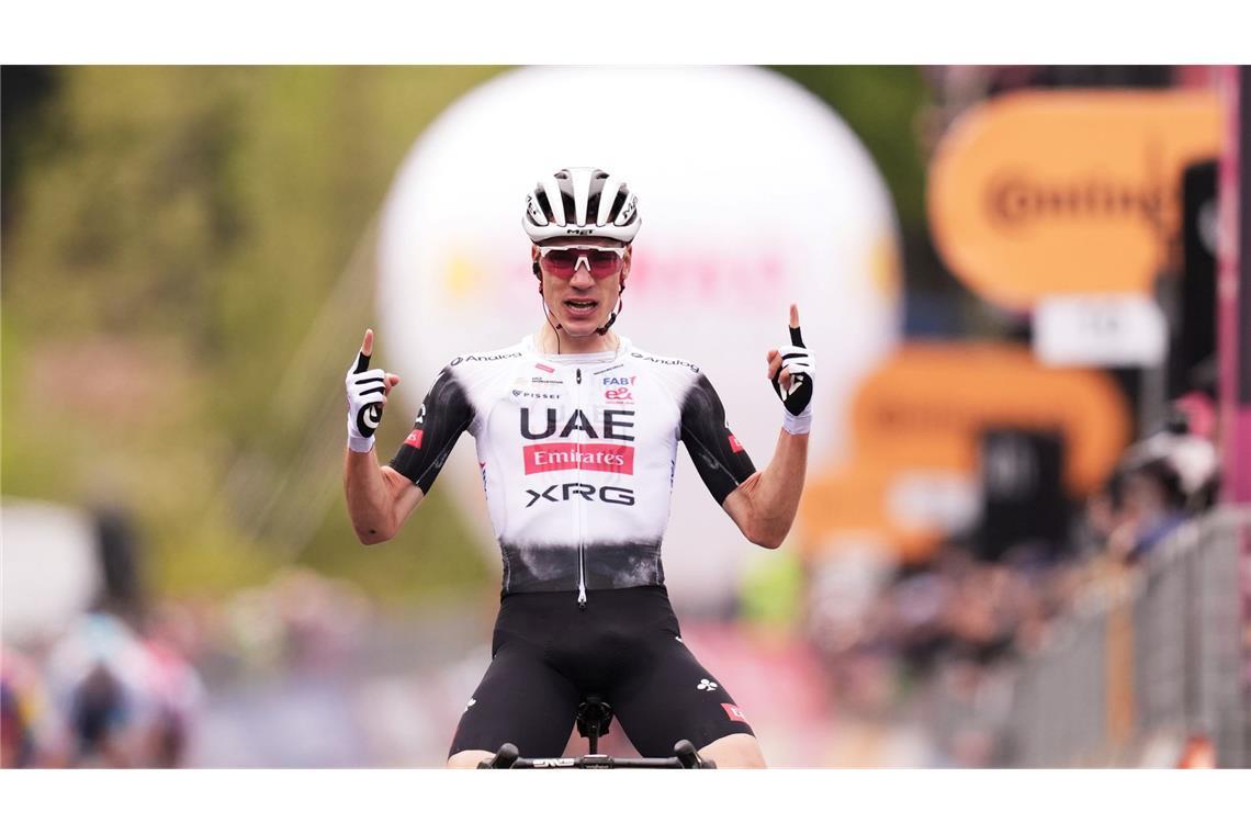 Giro: Roglic nach erster Bergankunft im Rosa Trikot Der Sieger der siebten Giro-Etappe: Juan Ayuso aus Spanien.