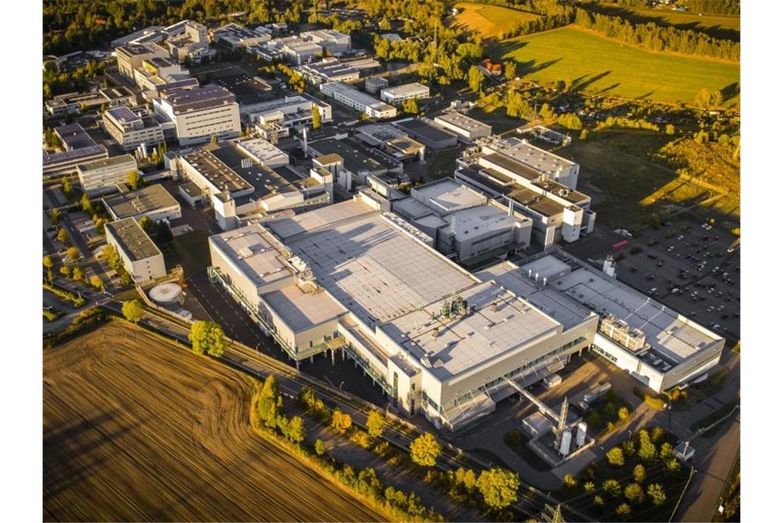 Der Siltronic-Standort in Freiberg (Sachsen). Foto: Siltronic AG/dpa