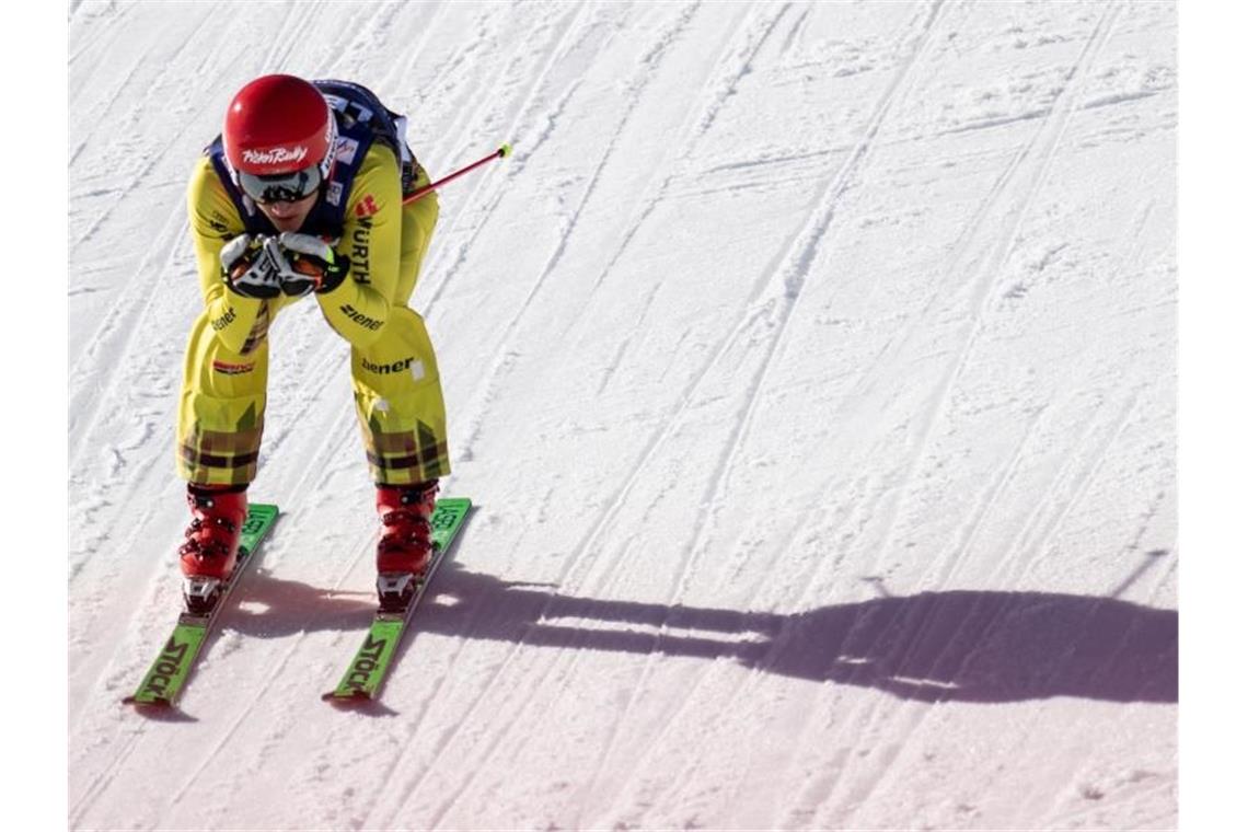 Der Skicrosser Daniel Bohnacker in Aktion. Foto: Patrick Seeger/dpa/Archivbild