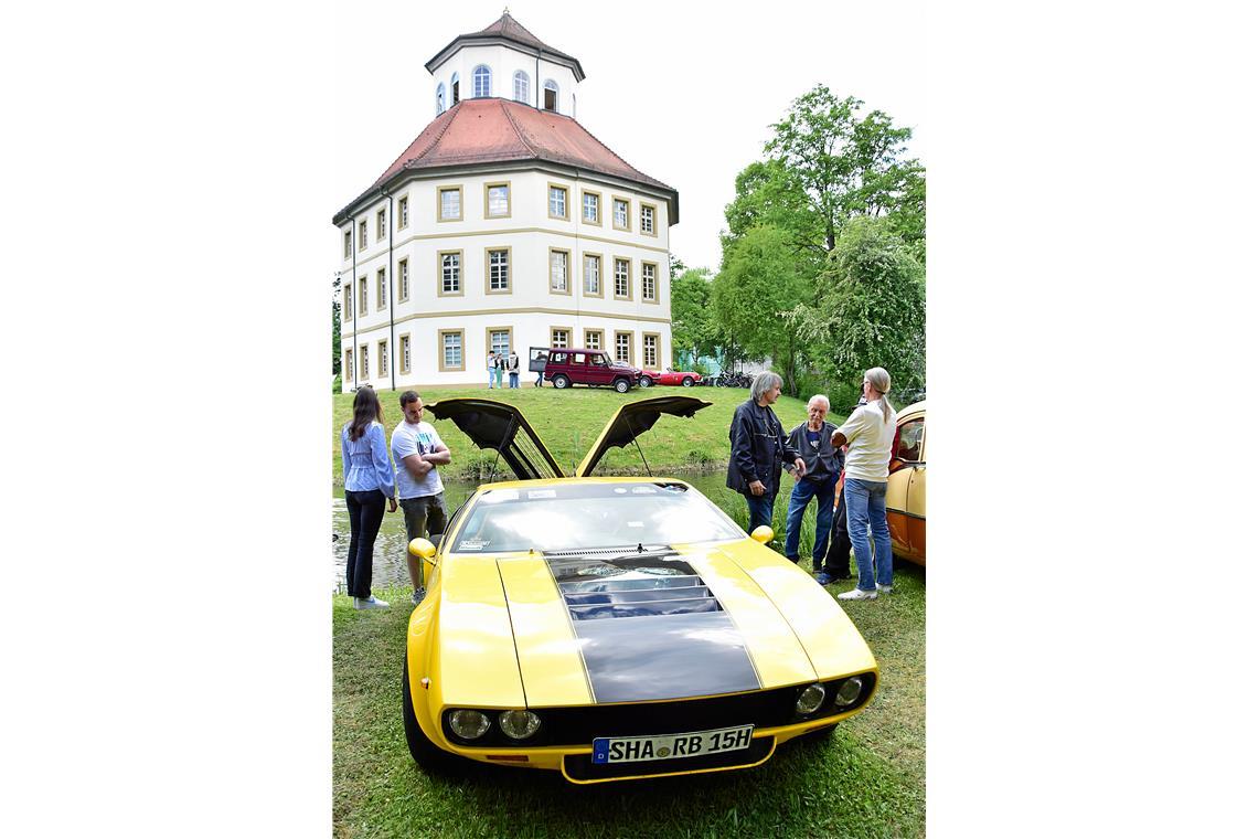 Der Sportwagen de Tomaso Modell Mangusta von Roland Bohner hat 650 PS, einen For...