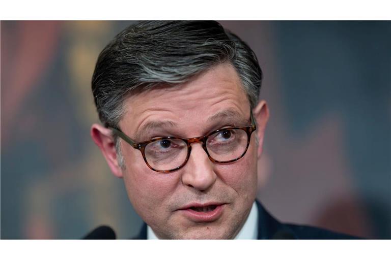 Der Sprecher des US-Repräsentantenhauses, Mike Johnson, ist nicht vom Haushaltsentwurf überzeugt. (Archivfoto)
