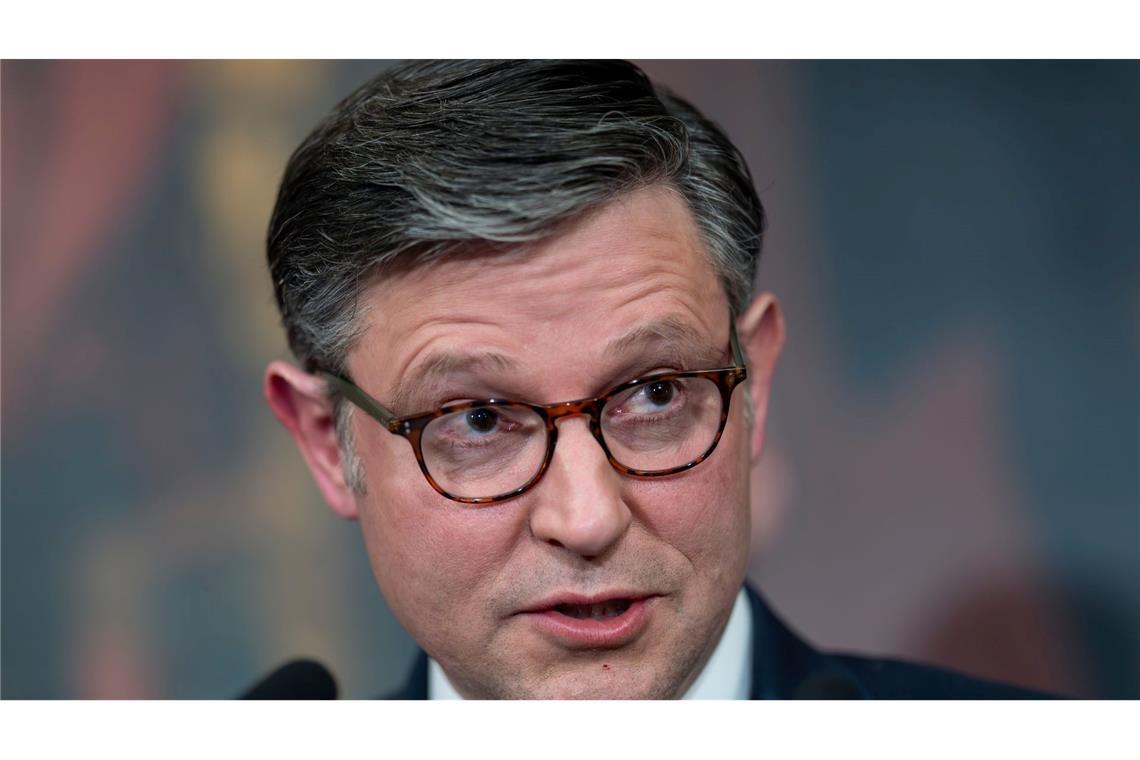 Der Sprecher des US-Repräsentantenhauses, Mike Johnson, ist nicht vom Haushaltsentwurf überzeugt. (Archivfoto)