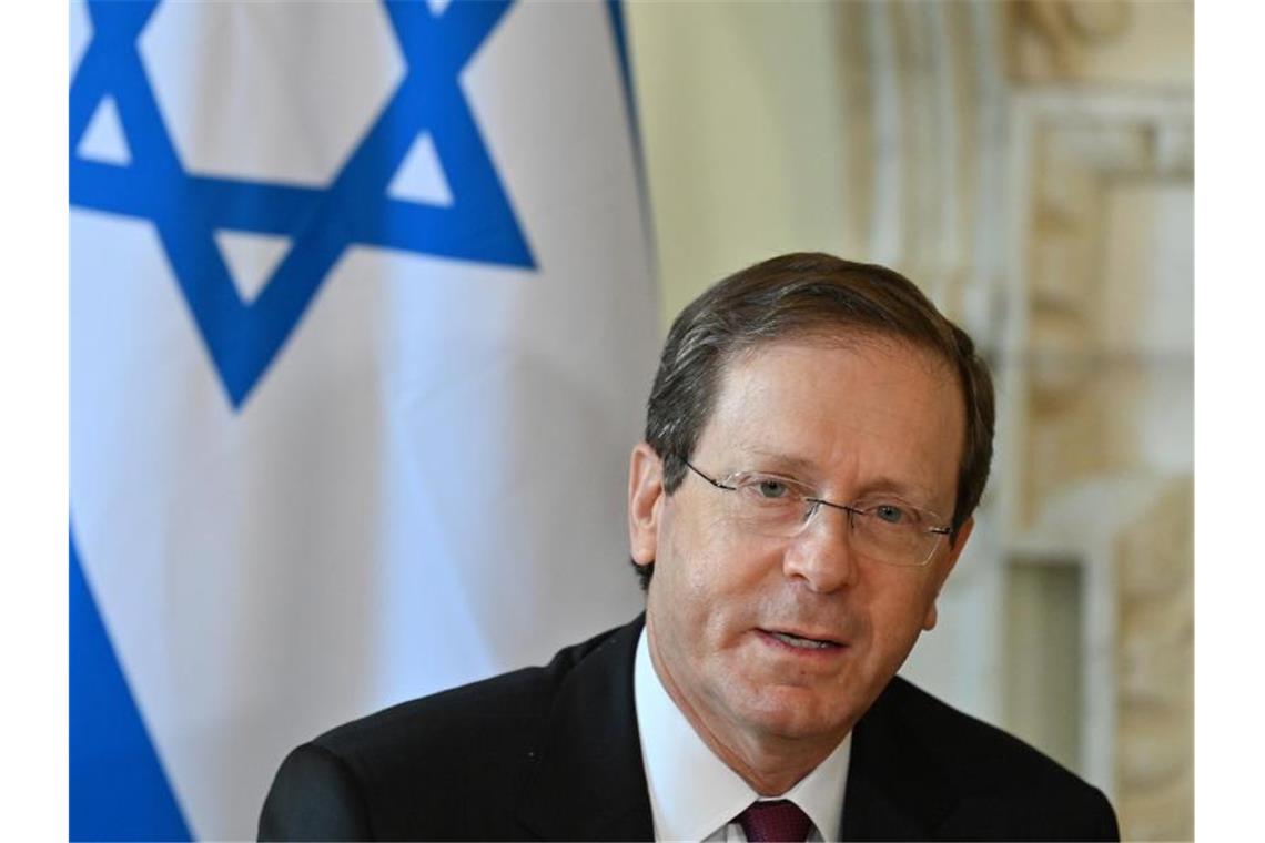 Erstmals Besuch von Israels Präsident in Emiraten Der Staatspräsident Israels: Izchak Herzog. Foto: Justin Tallis/PA/dpa/Archiv