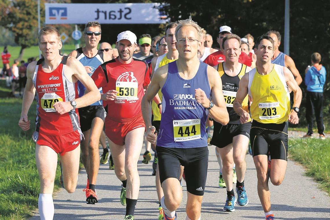 Laufcup biegt auf die Zielgerade ein