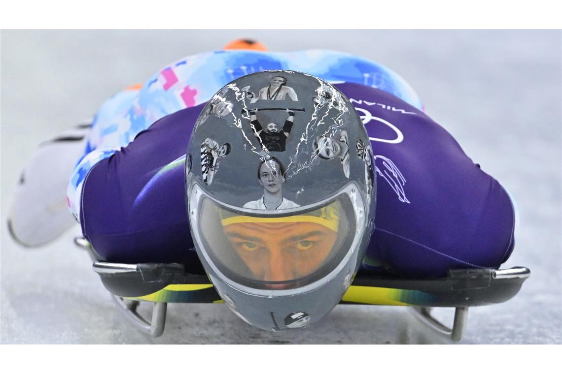 Der Stein des Anstoßes: Der Helm des ukrainischen Skeletonfahrer Wladyslaw Heraskewytsch