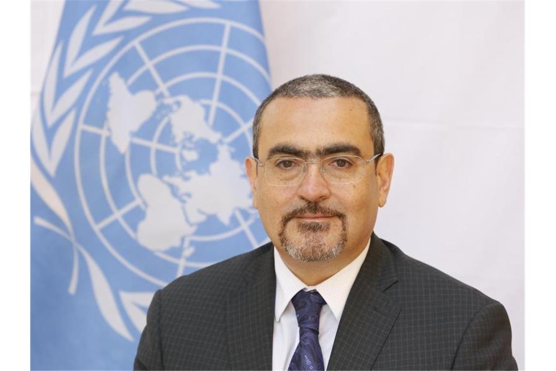 Vereinte Nationen warnen vor „Katastrophe“ in Afghanistan Der stellvertretende UN-Sonderbeauftragte für Afghanistan, Ramiz Alakbarov, warnt vor stark zunehmenden Flüchtlingszahlen, sollte die Krise im Winter andauern. Foto: Fardin Waezi/UN/dpa