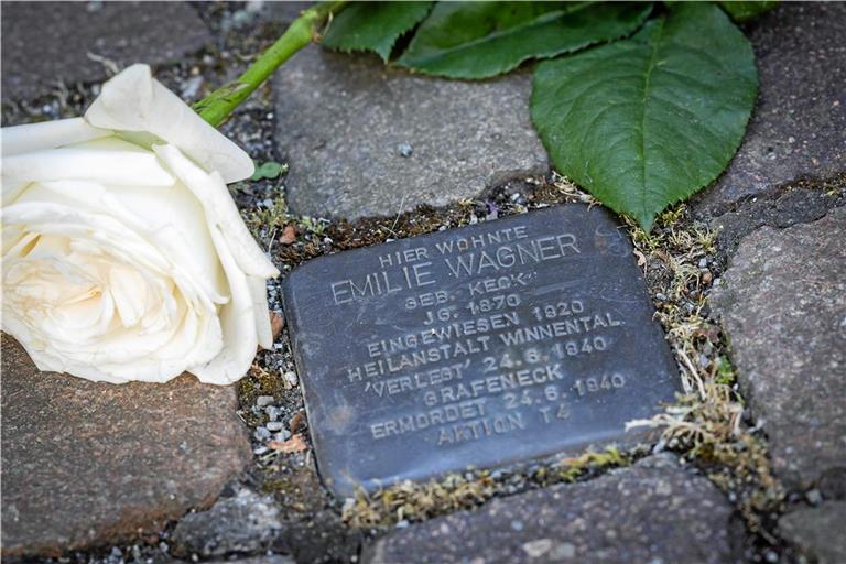 Der Stolperstein für Emilie Wagner befindet sich am Ölberg. Foto: Alexander Becher