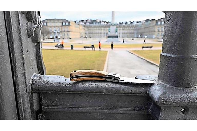 Der Stuttgarter Schlossplatz liegt in der Verbotszone.