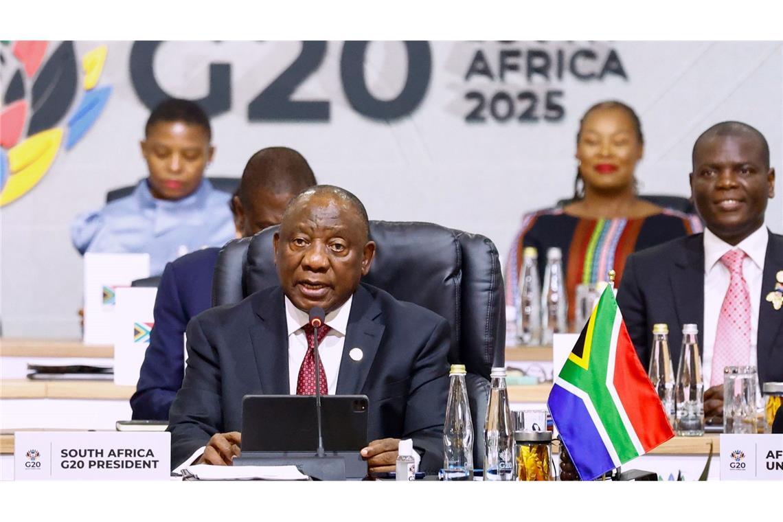 Der südafrikanische Präsident Cyril Ramaphos ist Gastgeber des ersten G20-Gipfels auf dem afrikanischen Kontinent.