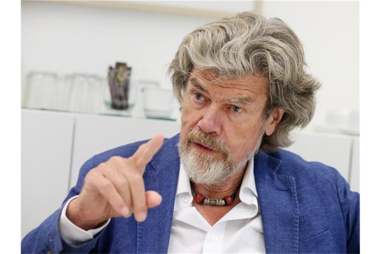 Der Südtiroler Bergsteiger Reinhold Messner. Foto: Roland Weihrauch/dpa/Archivbild