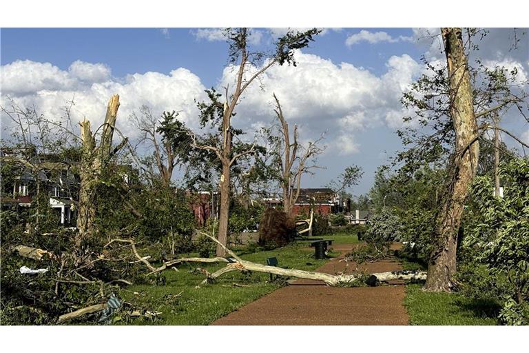 Der Tornado richtete große Zerstörung in St. Louis an.