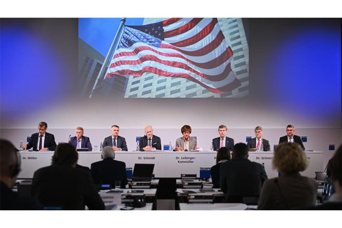Der Trumpfvorstand um Nicola Leibinger-Kammüller kann mit US-Geschäft sehr zufrieden sein