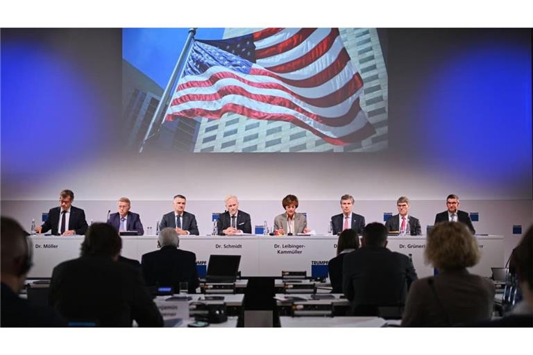 Der Trumpfvorstand um Nicola Leibinger-Kammüller kann mit US-Geschäft sehr zufrieden sein