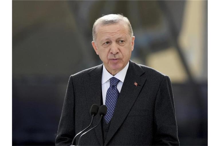 Der türkische Präsident Recep Tayyip Erdogan fordert von Russland eine Waffenruhe in der Ukraine. Foto: Ebrahim Noroozi/AP/dpa