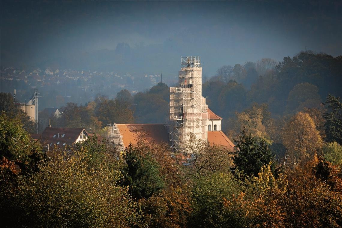 „Der Turm steht eigentlich nur durch Gottes Gnade“, sagte Architekt Steffen Sauter, als die Schäden darin entdeckt wurden. Archivfoto: Alexander Becher