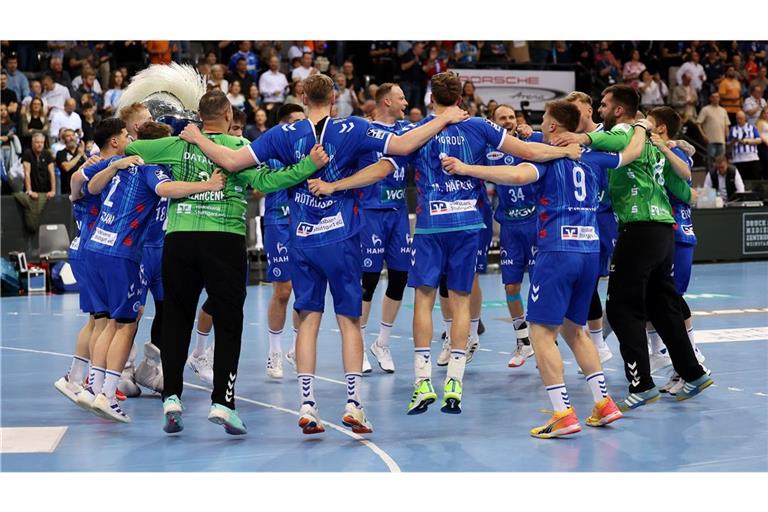 Der TVB Stuttgart jubelt.