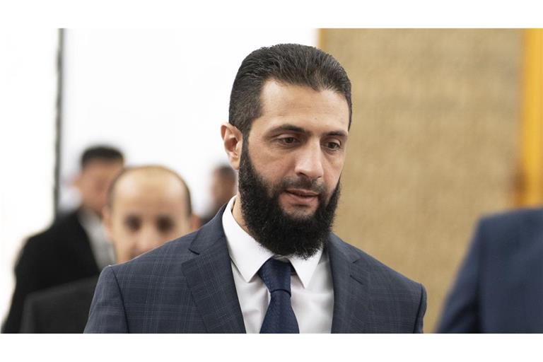 Der Übergangs-Staatschef von Syrien, Ahmed al-Schaara