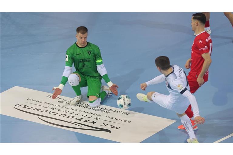 Der überragende TSV-Keeper Philipp Pless zeigte einige starke Paraden und erzielte sogar ein Tor.
