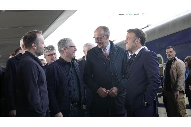Der Ukraine-Besuch von Merz, Macron, Starmer und Tusk ist der erste in dieser Formation.
