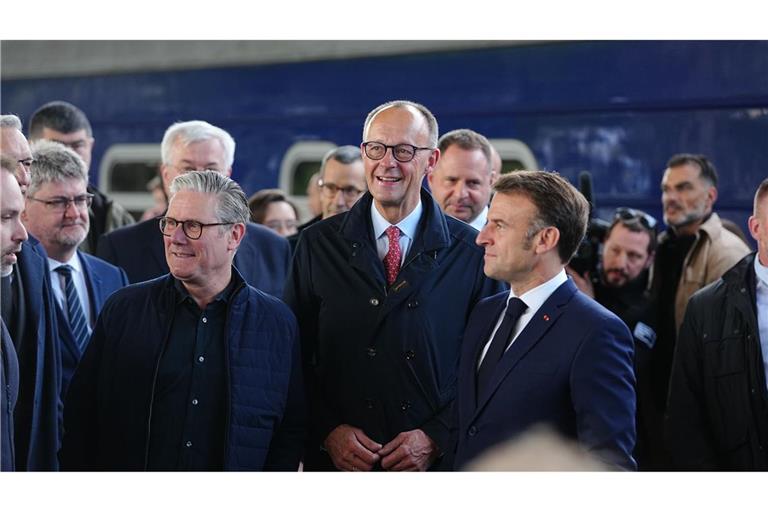 Der Ukraine-Besuch von Merz, Macron, Starmer und Tusk ist der erste in dieser Formation.