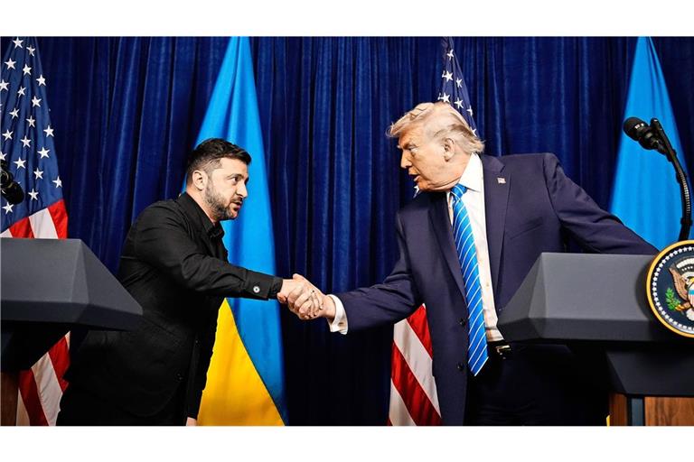 Der ukrainische Präsident spricht von einer Einigung mit Donald Trump über US-Sicherheitsgarantien. (Archivbild)
