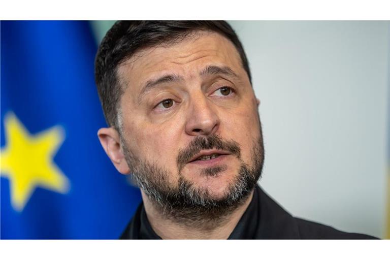 Der ukrainische Präsident Wolodymyr Selenskyj fordert eine rasche EU-Mitgliedschaft seines Landes. (Archivbild)