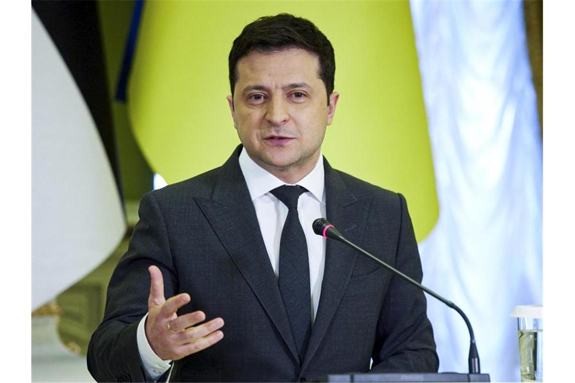Warnung vor „Kettenreaktion“ bei Atombewaffnung Irans Der ukrainische Präsident Wolodymyr Selenskyj kündigte in einer Videobotschaft eine Teilmobilmachung von Reservisten an. Foto: Uncredited/Ukrainian Presidential Press Office via AP/dpa