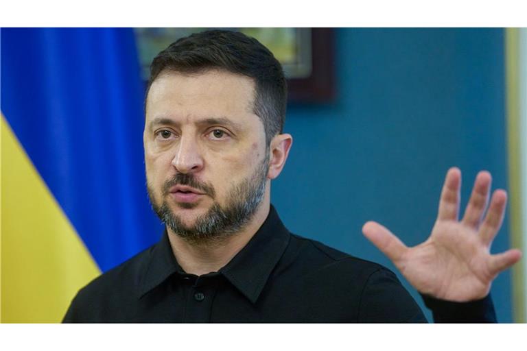 Der ukrainische Präsident Wolodymyr Selenskyj spricht von hohen russischen Verlusten vor Pokrowsk (Archivbild)